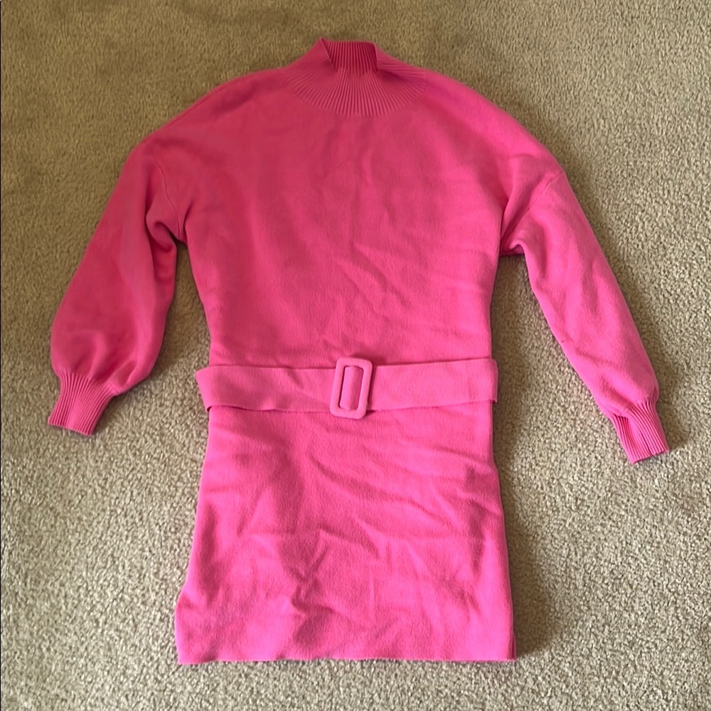Fate Hot Pink Ribbed Knit Top